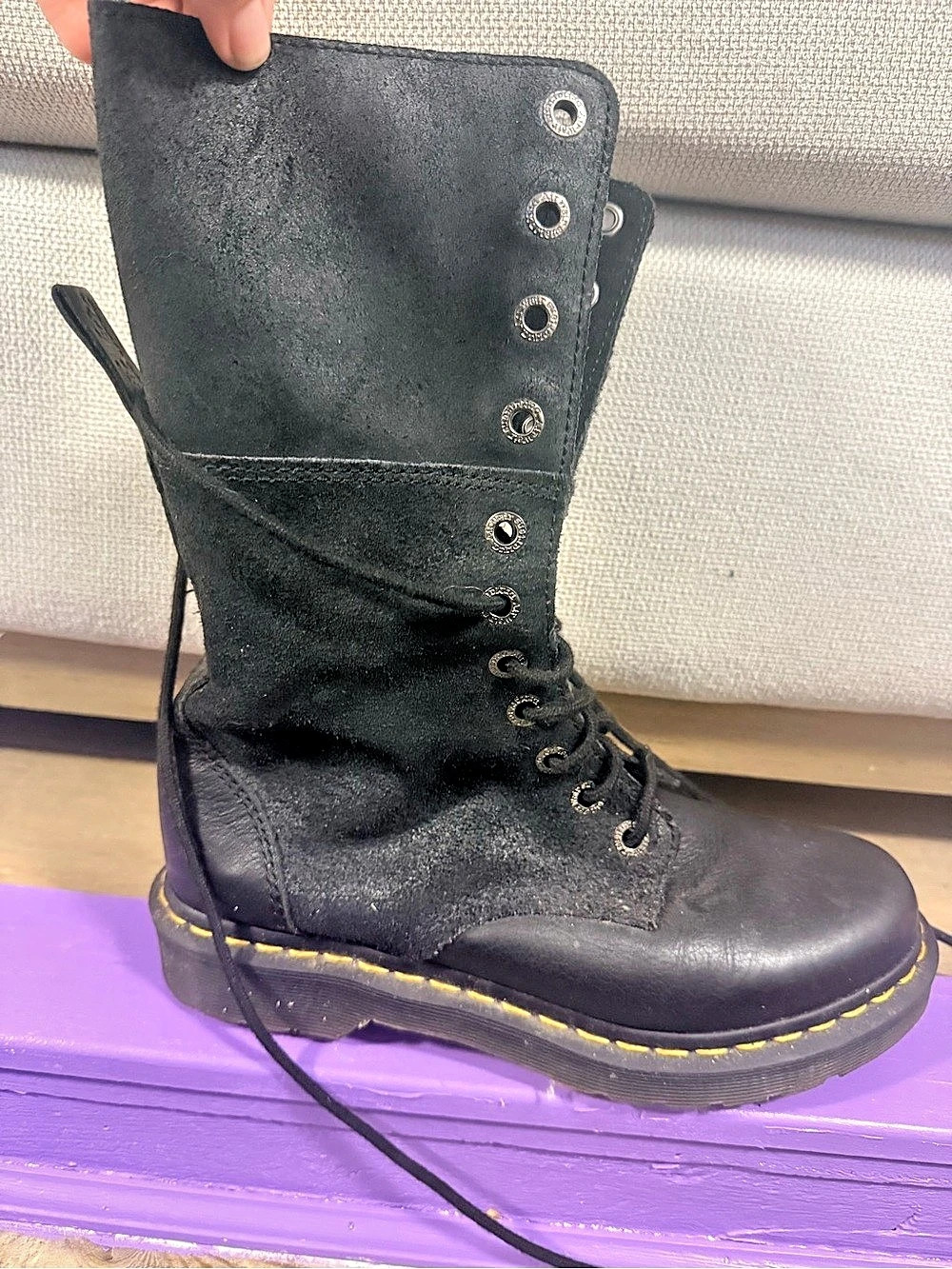 Dr. Martens 1460 Black Combat Boots US 9